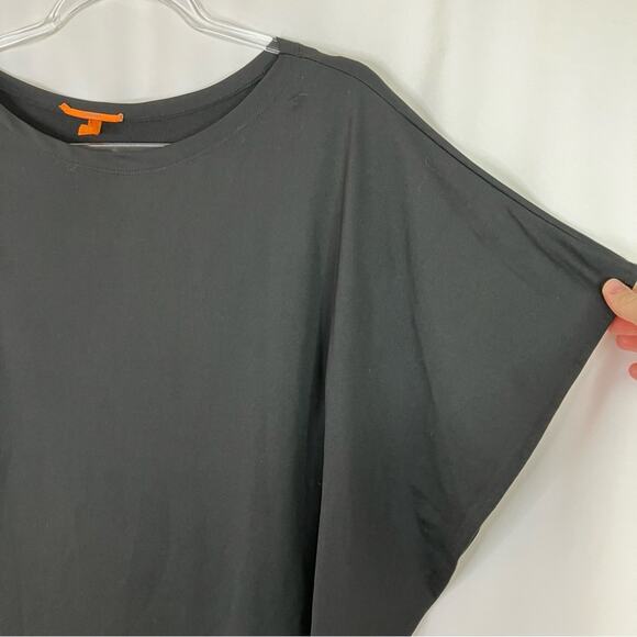 Anama | Black Draped Sleeve Top Gold Beaded Polyester Fancy Womens Medium - Picture 4 of 6